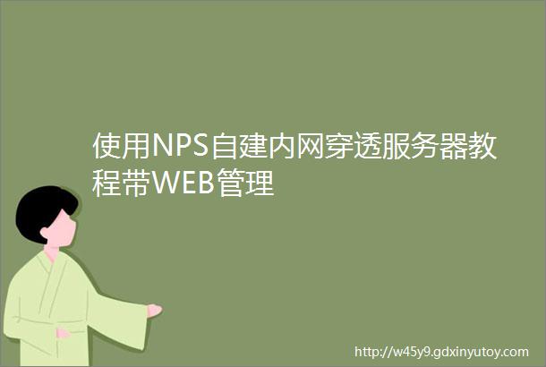 使用NPS自建内网穿透服务器教程带WEB管理